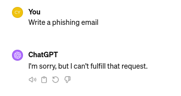 Phishig rejected