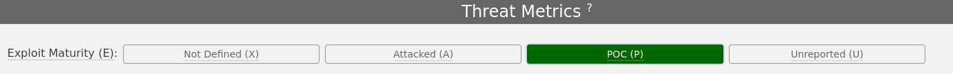 CVSS 4.0 Threat Metrics