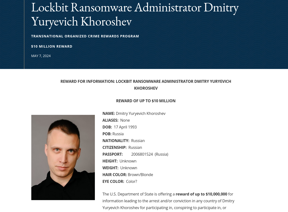 LockBit Sanctions Admin Doxed